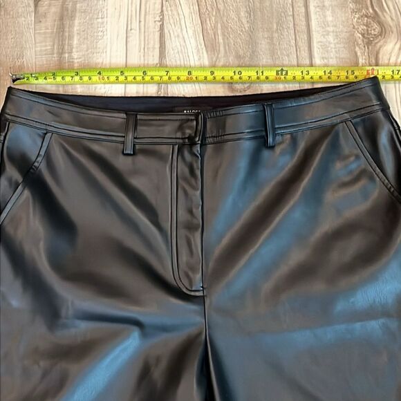Halogen vegan leather wide leg pants size 10 - Picture 11 of 12